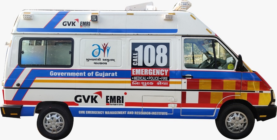 EMRI 108 receives 3 road accident calls every hour in Ahmedabad