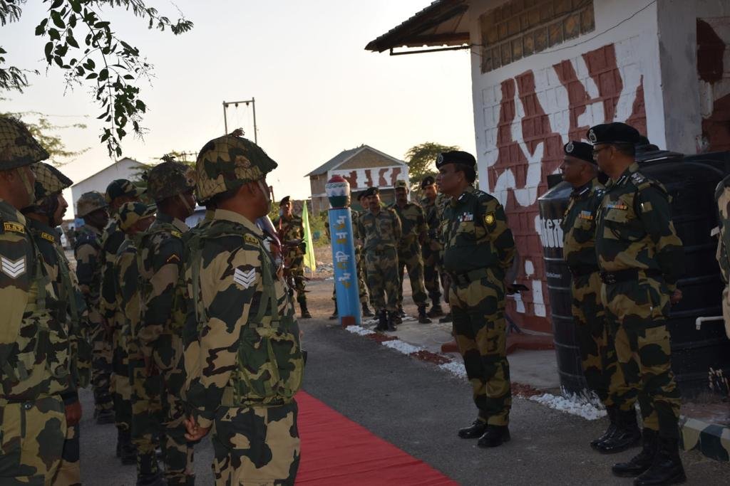IG BSF Visit To Border Areas In Bhuj Sector