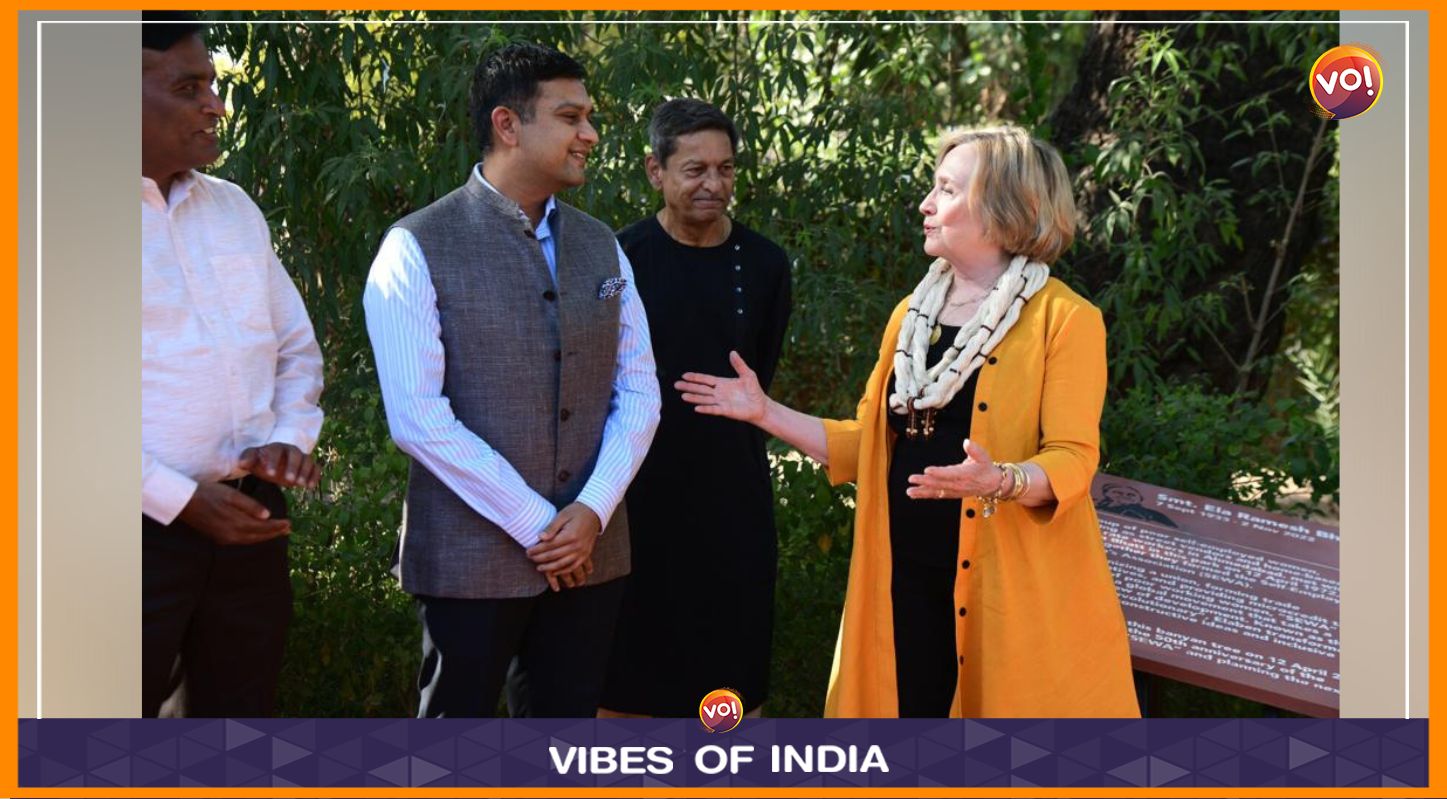 Hillary Clinton Visits Historic Lokmanya Tilak Garden In Ahmedabad