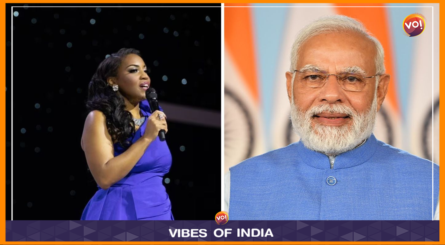 Mary Millben Honours PM Modi With Enchanting Performance Of Indian National Anthem
