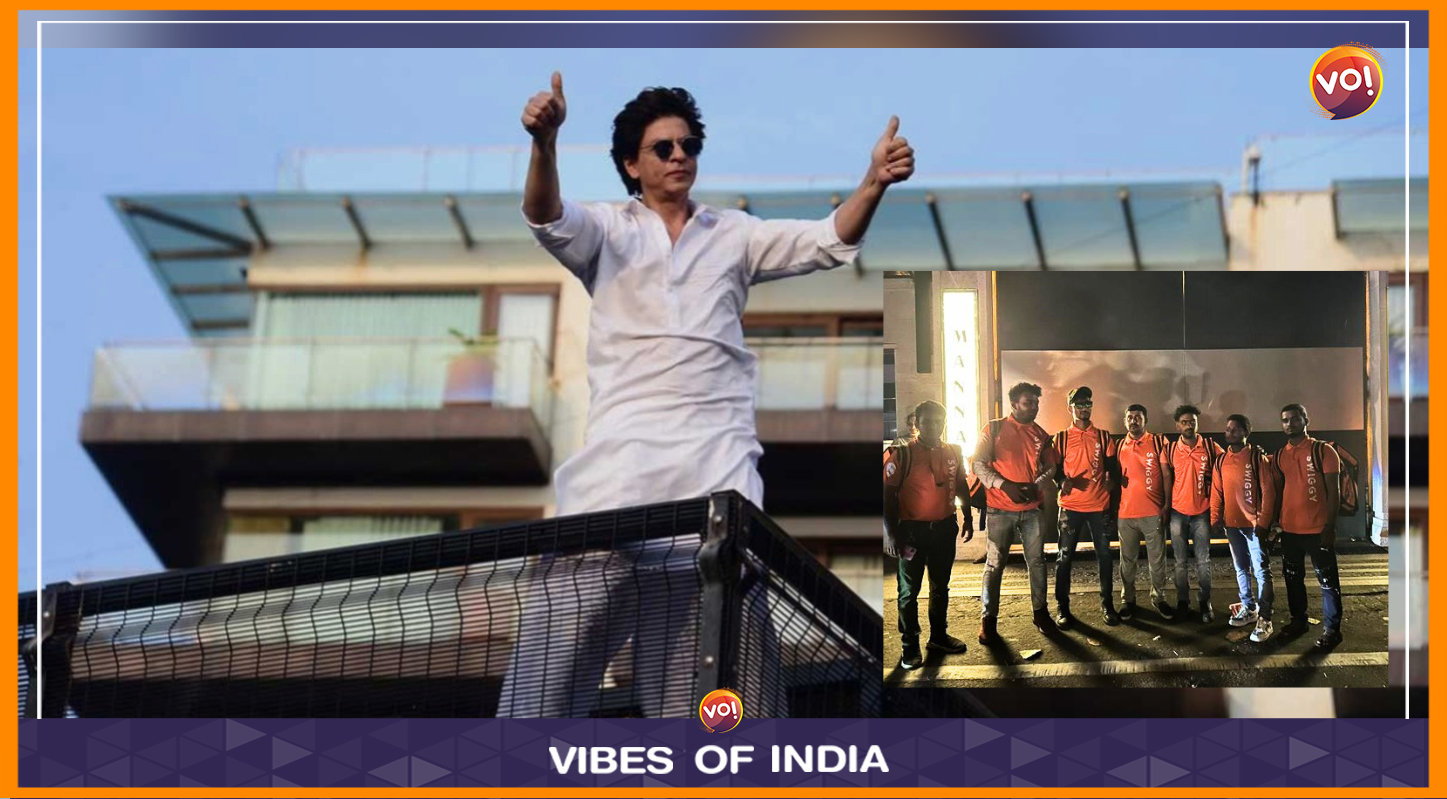 Social Media Fun: Swiggy Surprises SRK With Dinner Delivery At Mannat
