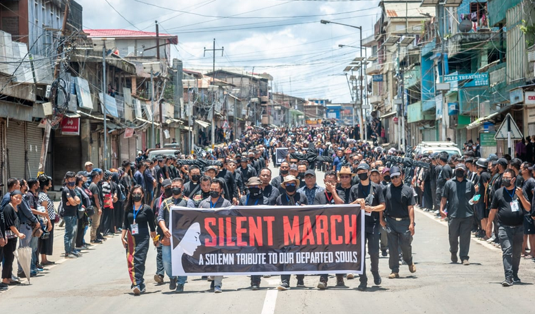 Empty Coffins, Demand For President’s Rule Echo In Protest Marches In Manipur And Delhi