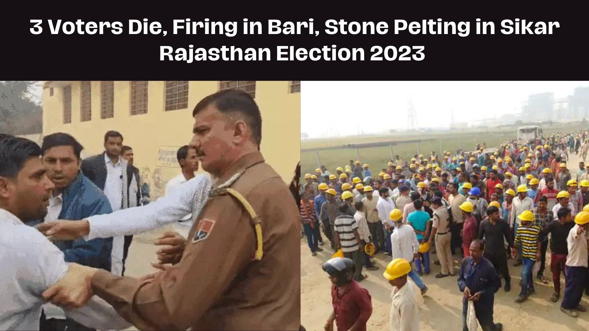 Rajasthan Election 2023: 3 Voters Die, Firing in Bari, Stone Pelting in Sikar
