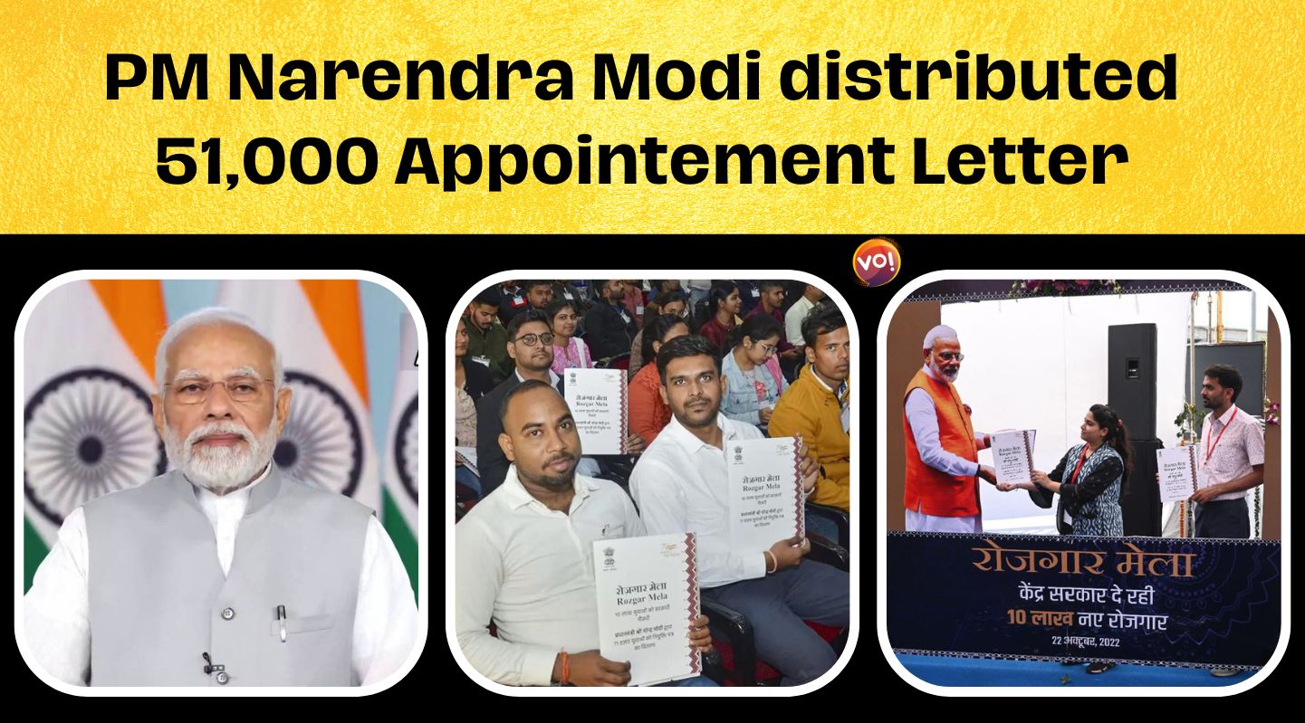 Prime Minister Modi Distributes Over 51,000 Appointment Letters Under Rozgar Mela