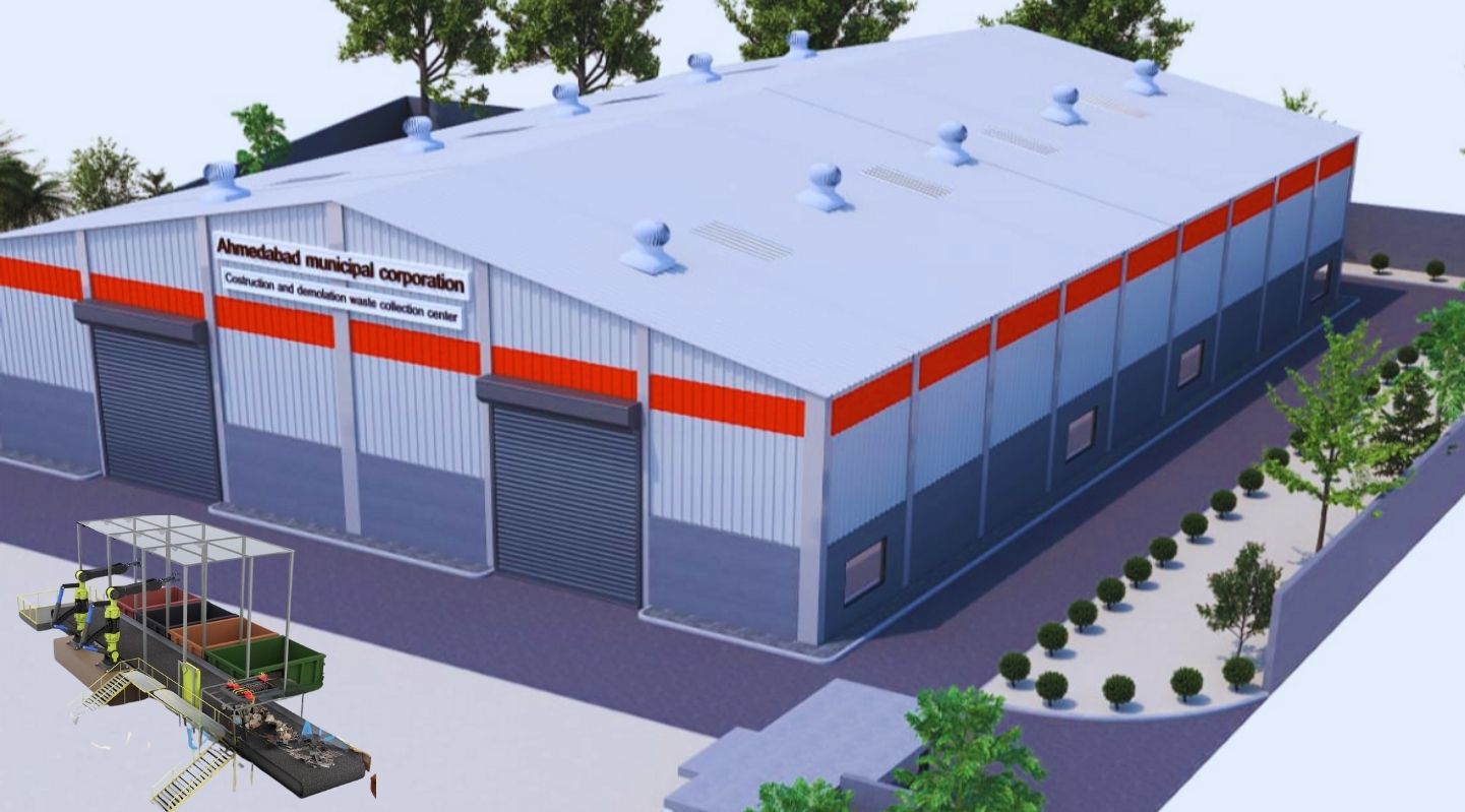 Ahmedabad: Debris Collection Centers to Be Covered