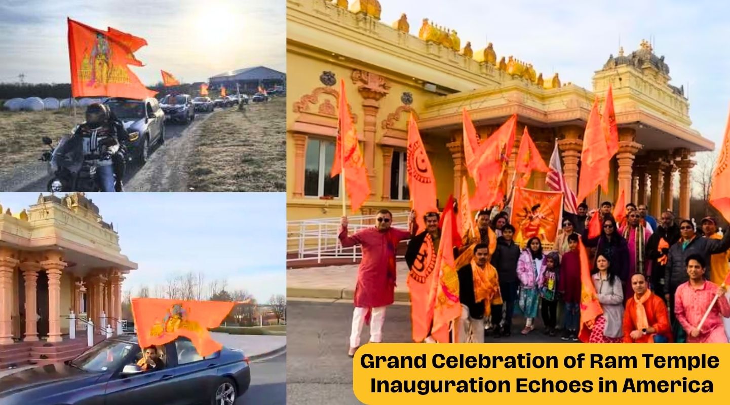 Grand Celebration of Ram Temple Inauguration Echoes in America