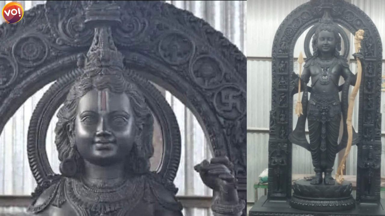 In Ayodhya First look of Ramlala's Mukharvind