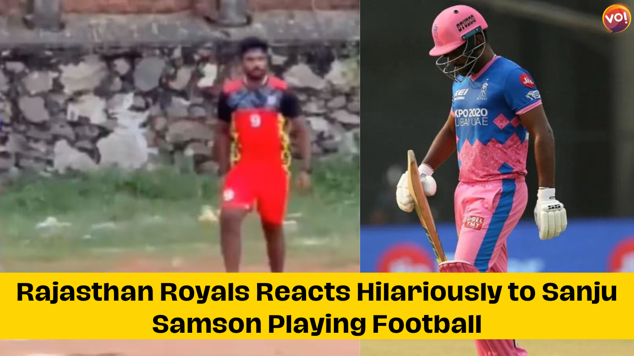 Rajasthan Royals Reacts Hilariously to Sanju Samson Playing Football