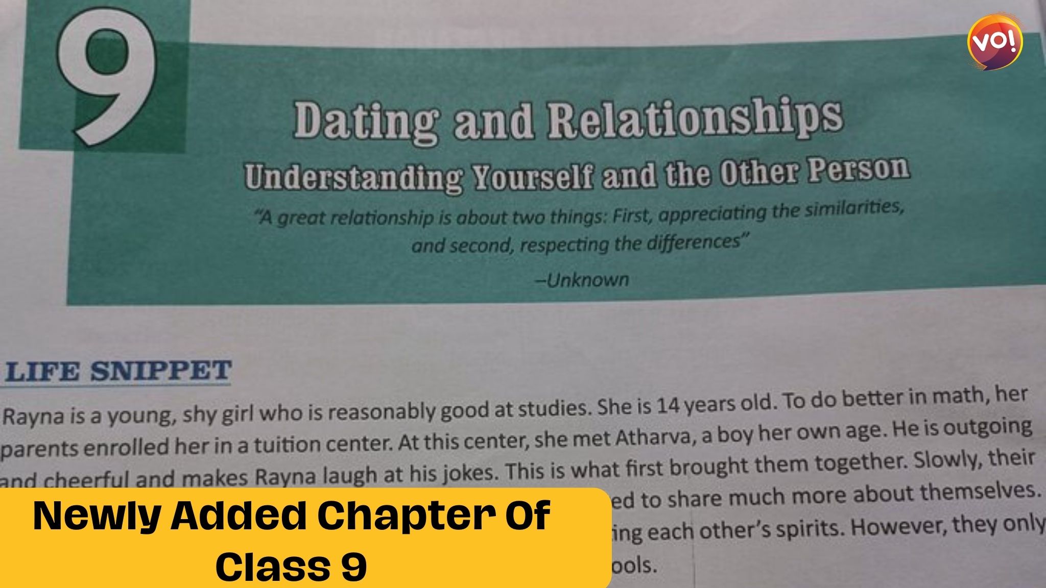 CBSE Class 9 Book Teaches Dating and Relationships, Internet Applauds