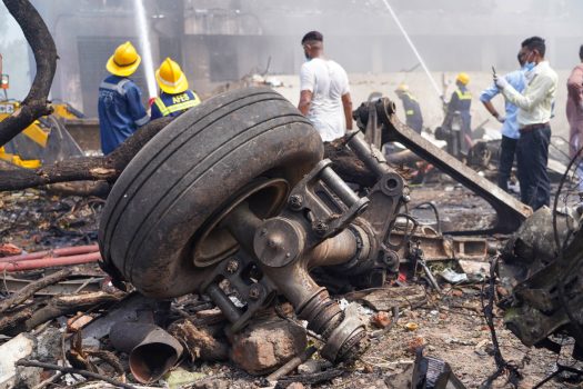 Air India Flight AI171 Crash: 265 Dead as Dreamliner Slams Into Ahmedabad Hostel; PM Modi Visits Site