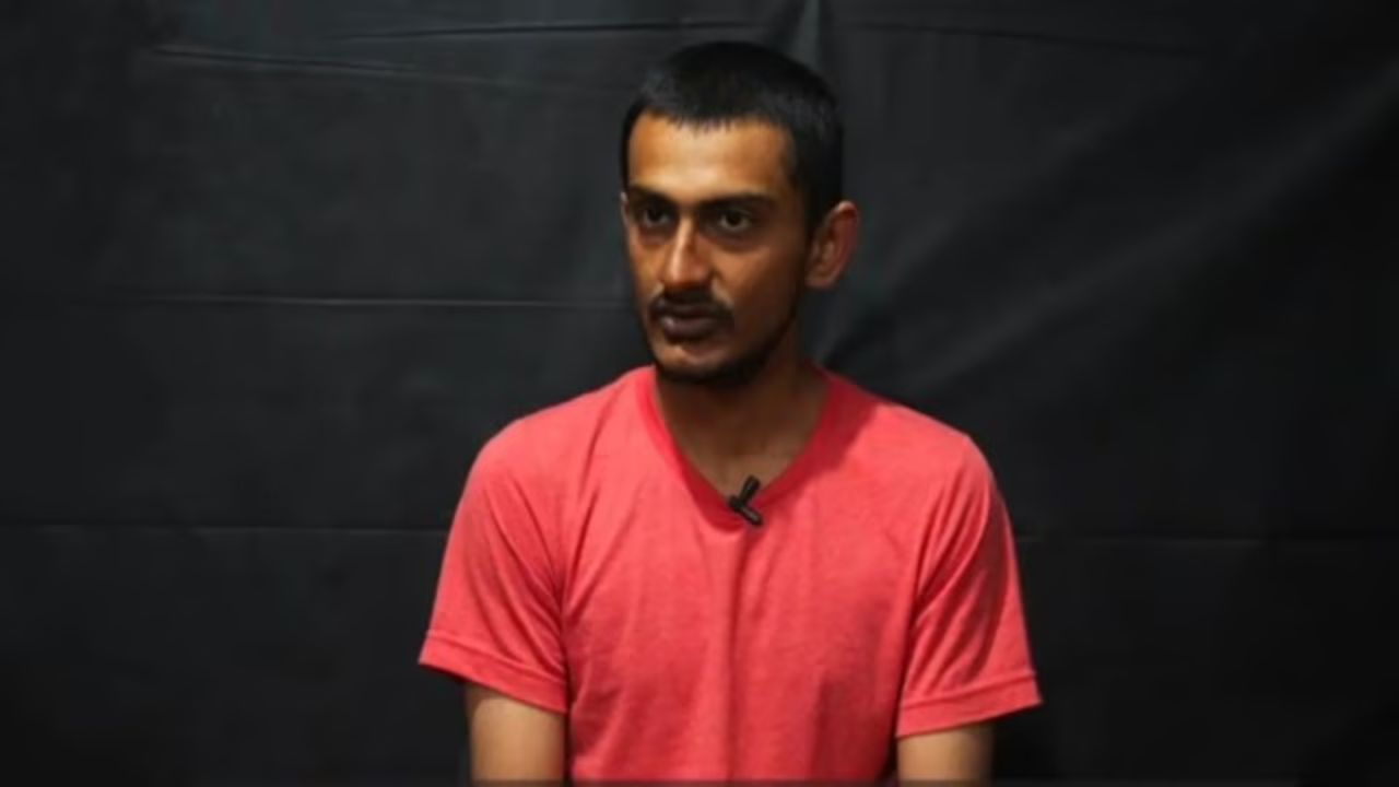 Majoti Sahil Mohamed Hussein, a student from Gujarat's Morbi. (Source video released by the Ukrainian military)