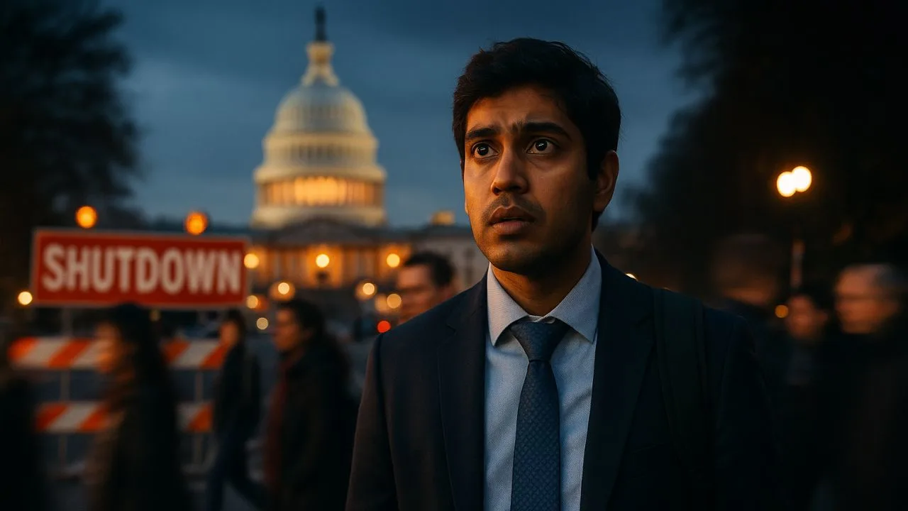 अमेरिकी शटडाउन से भारतीयों की बढ़ीं मुश्किलें, H-1B वीज़ा और ग्रीन कार्ड की प्रक्रिया पर लगा ब्रेक