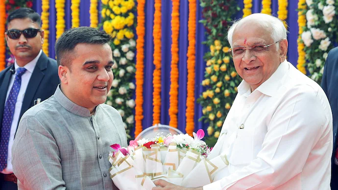 CM Bhupendra Patel and Harsh Sanghvi