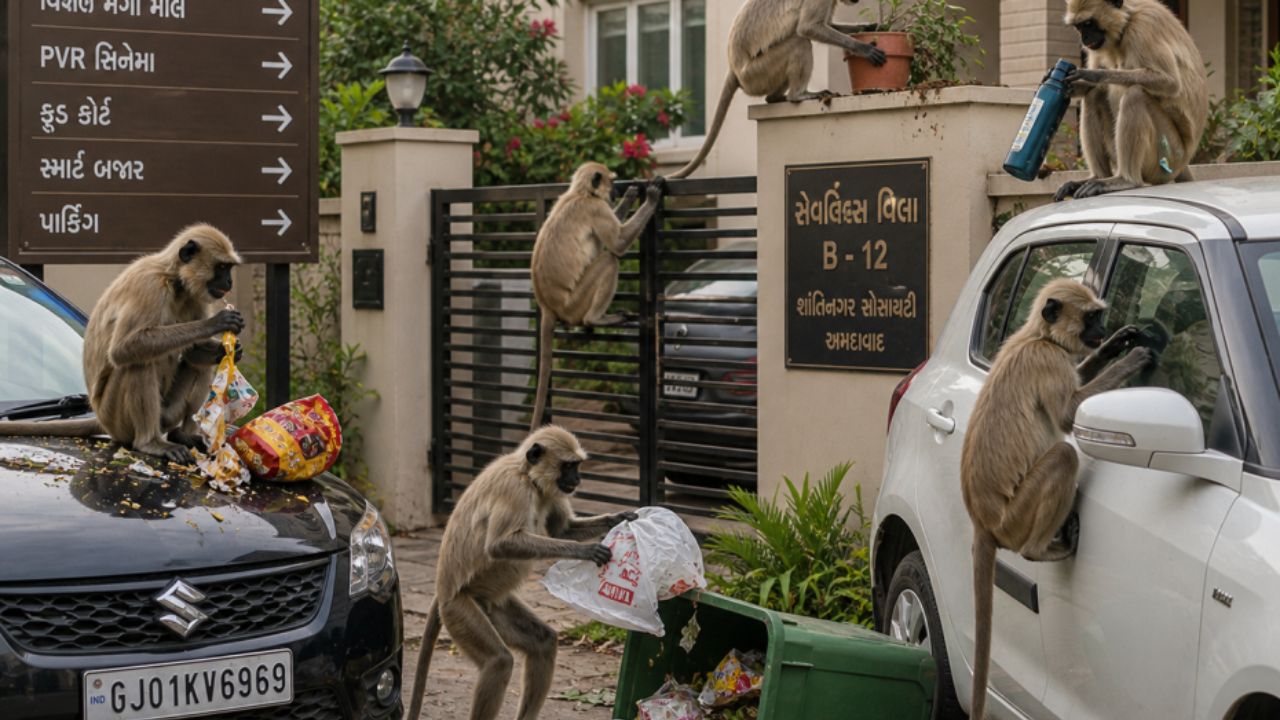Monkey in Ahmedabad