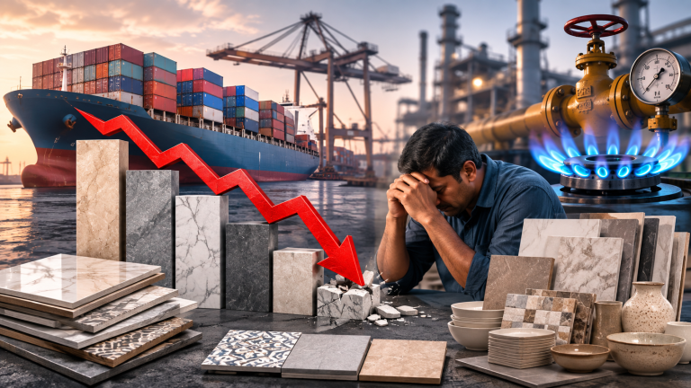 Morbi Ceramic Exports Fall 70% As Gas Crisis, Freight Surge Hit Industry